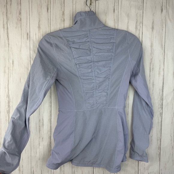 Lululemon size 4 Light Gray Periwinkle Jacket - Picture 3 of 6